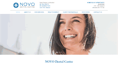 Desktop Screenshot of novodentalcentre.com